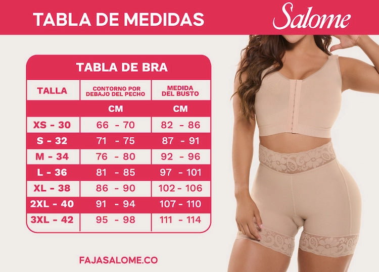 tabla de medidas brasier
