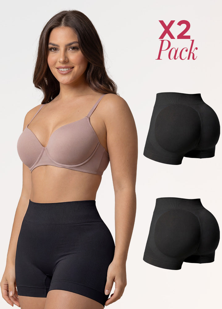 Kit de 2 Panty Seamless: Short invisible y levanta glúteos | Salome 7003