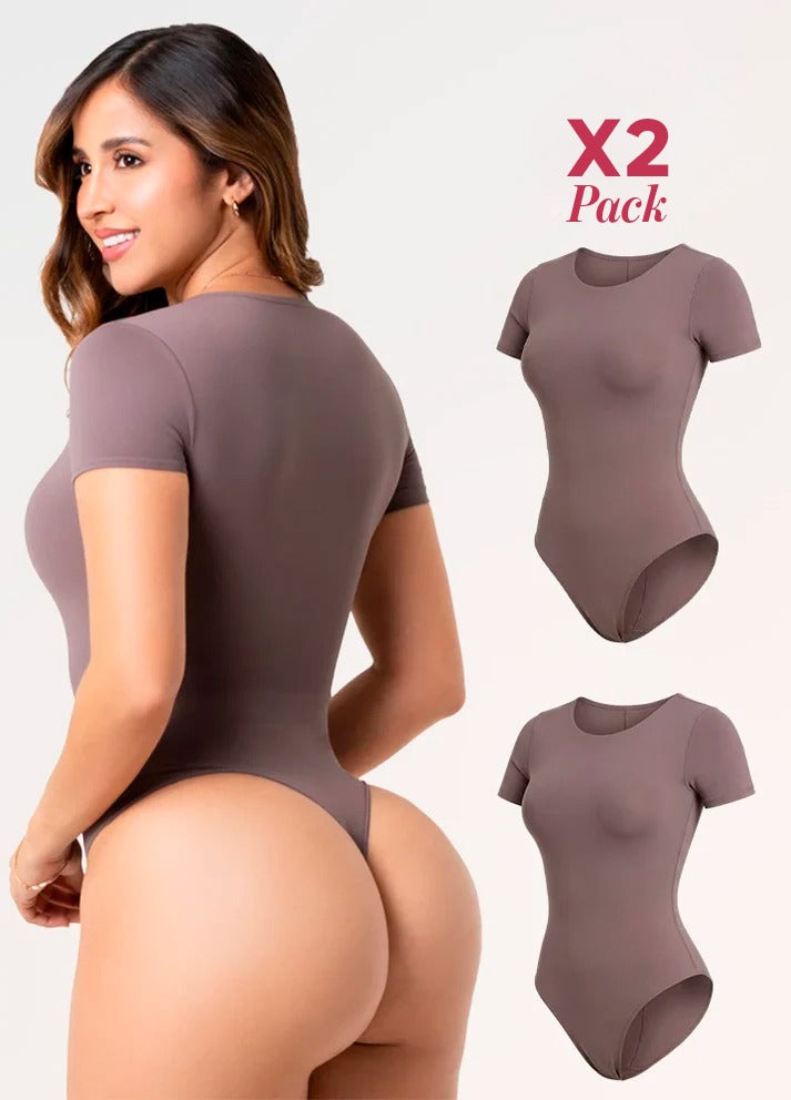 2 Pack Body Manga Corta: Sin Costuras y Elegancia | Salome 01L5